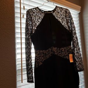 Black sequence dress new -medium size